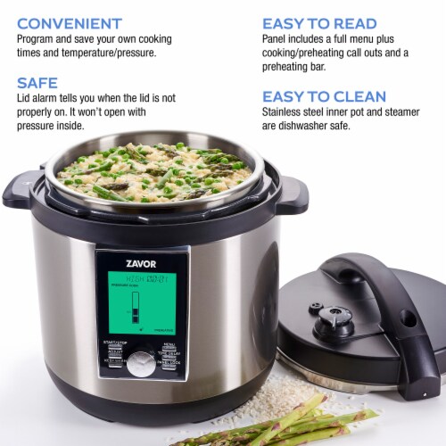 Crock-Pot 8 Quart 15 Program Stainless Steel Crock Multi-Cooker with Lid,  Steel, 1 Piece - Fred Meyer