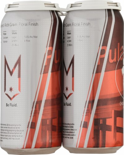 Maplewood Brewery Dry Hopped Chicago Pilsner Beer Perspective: left