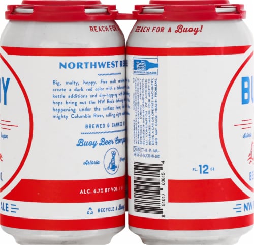 Buoy Beer Co. NW Red Ale Perspective: left