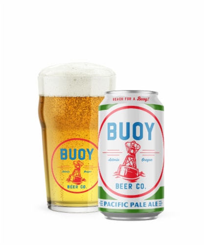 Buoy Beer Co. Pacific Pale Ale Perspective: left