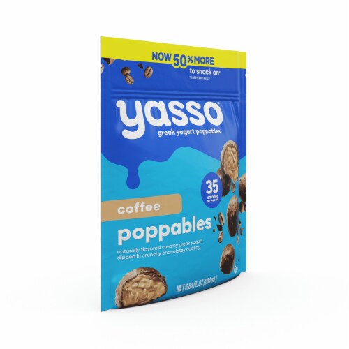 Yasso Coffee Frozen Greek Yogurt Poppables Perspective: left