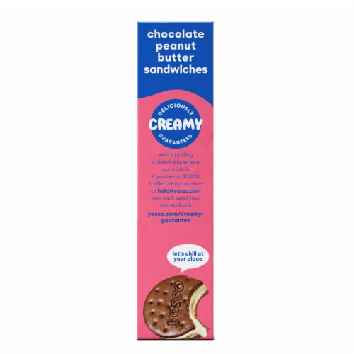Yasso Frozen Greek Yogurt Peanut Butter Sandwiches Perspective: left