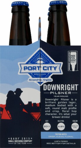 Port City Brewing Co. Downright Pilsner Perspective: left