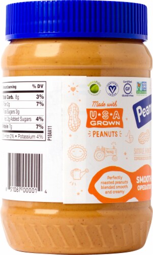 Peanut Butter & Co. Smooth Operator Creamy Peanut Butter Perspective: left