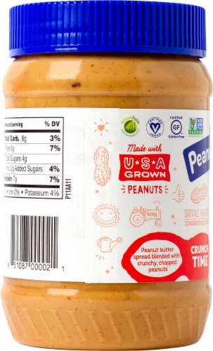 Peanut Butter & Co. Crunch Time Crunchy Peanut Butter Perspective: left