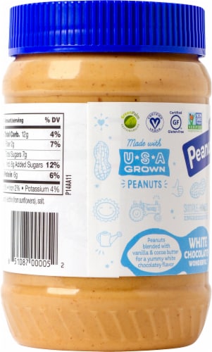 Peanut Butter & Co. White Chocolatey Wonderful Peanut Butter Spread Perspective: left