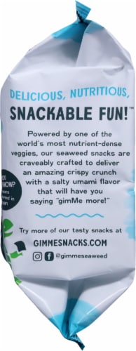 Gimme® Organic Sea Salt Roasted Seaweed Snacks Perspective: left