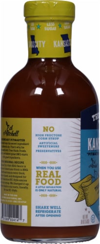True Made Foods Less Sugar Kansas City BBQ Sauce Perspective: left