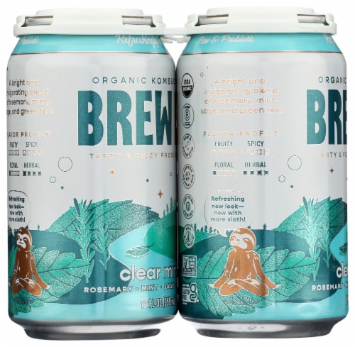 Brew Dr. Kombucha Organic Clear Mind Kombucha Perspective: left