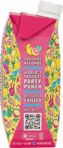 BeatBox Pink Lemonade Wine Coolers Single Box Perspective: left