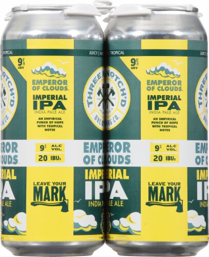 Three Notch's Brewing Co Emperor Of Clouds Imperial Ale Perspective: left