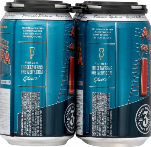 Three Taverns Craft Beer A Night on Ponce IPA Perspective: left