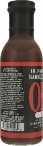 The OKB Hot Barbeque Sauce Perspective: left