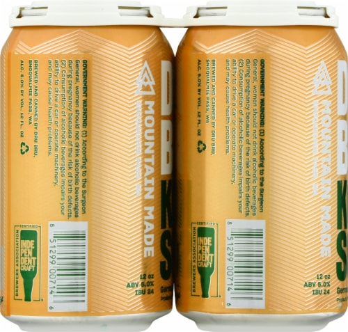 Dru Bru Kolsch German-Style Golden Ale Perspective: left