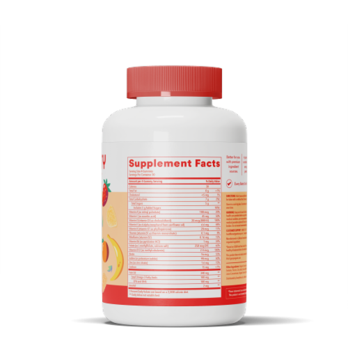 SmartyPants Kids MultiVitamin Gummies Perspective: left