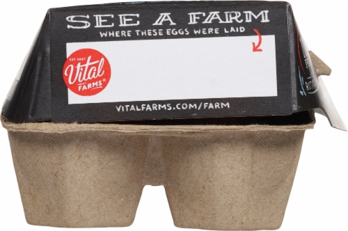 Vital Farms® True Blues Pasture Raised Heirloom Medium Eggs Perspective: left