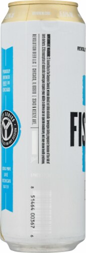 Revolution Brewing Fist City Chicago Pale Ale Craft Beer Can Perspective: left