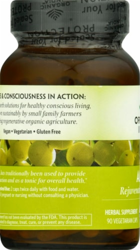 Organic India™ Amla Vegetarian Capsules Perspective: left