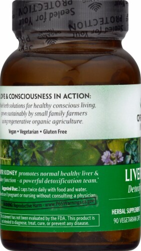 Organic India™ Liver Kidney Vegetarian Capsules Perspective: left