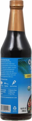 Coconut Secret Raw Coconut Aminos Soy-Free Seasoning Sauce Perspective: left