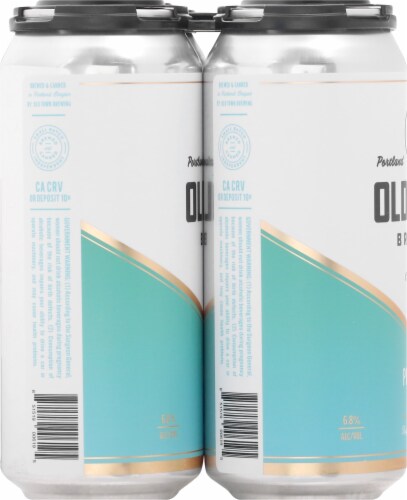 Old Town Brewing Pillowfist Hazy IPA Beer Perspective: left