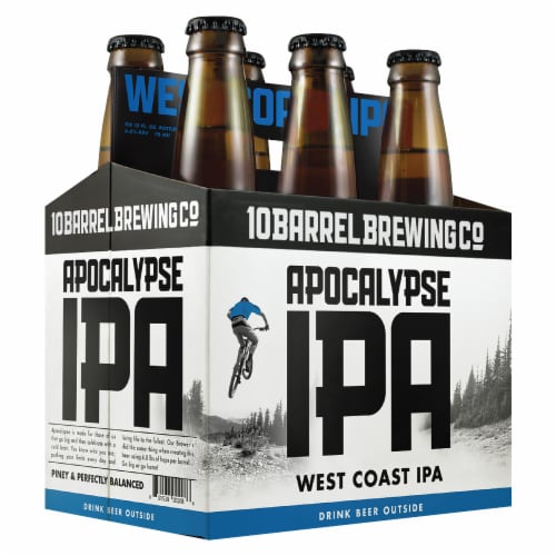 10 Barrel Brewing Co Apocalypse West Coast IPA Beer Perspective: left