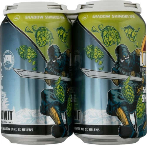 Loowit Brewing Company Shadow Ninja IPA Perspective: left