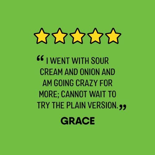 The Good Crisp™ Company Sour Cream & Onion Potato Crisps Perspective: left
