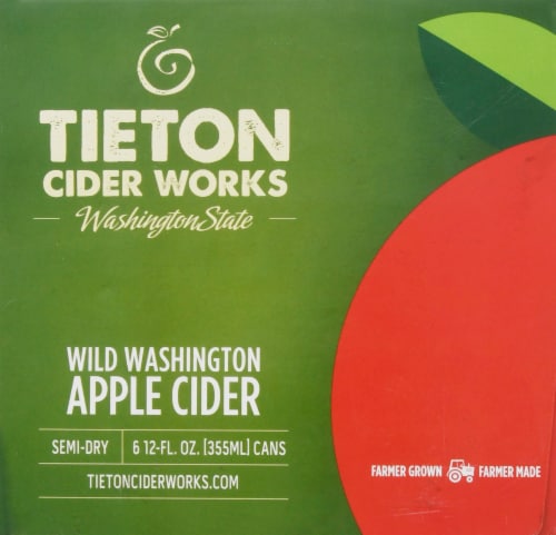 Tieton Cider Works Wild Washington Apple Cider Perspective: left
