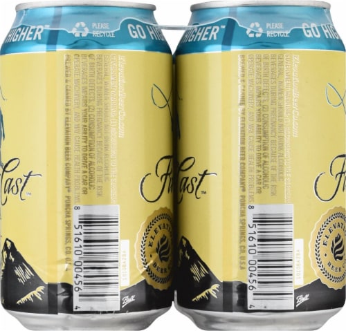 Elevation Beer Company First Cast IPA Beer Perspective: left