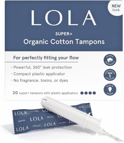 LOLA Super Plus Compact Tampons Perspective: left