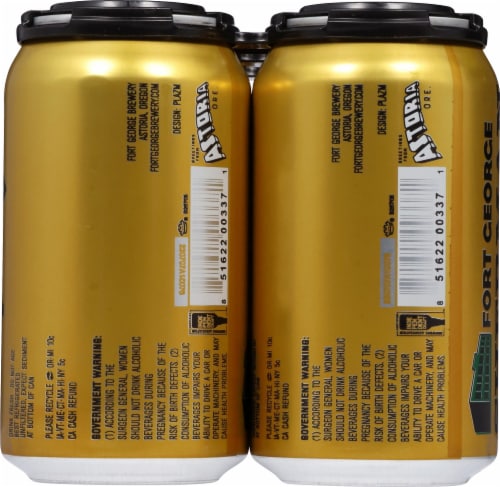 Fort George Sherman IPA Canned Beer Perspective: left