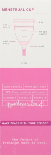 The Honey Pot Menstrual Cup Size 1 Perspective: left