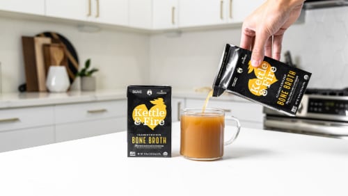 Kettle & Fire Classic Chicken Bone Broth Perspective: left