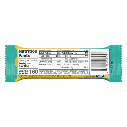 FULFIL Chocolate Salted Caramel Flavored Protein Bar Perspective: left