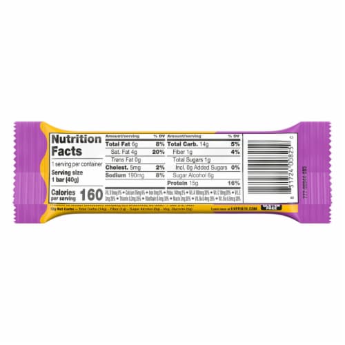 FULFIL Chocolate Peanut Caramel Flavored Protein Bar Perspective: left