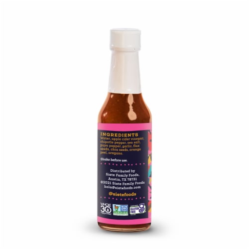 Siete Chipotle Hot Sauce Perspective: left