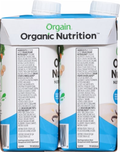 Orgain® Organic Nutrition™ Vegan All-in-One Sweet Vanilla Bean Protein Shake Perspective: left