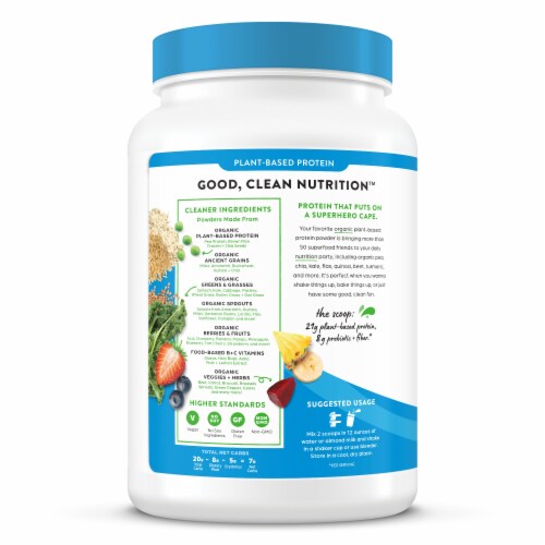 Orgain® Organic Protein & Superfood Vanilla Bean Flavor Plant Based Protein Powder Perspective: left