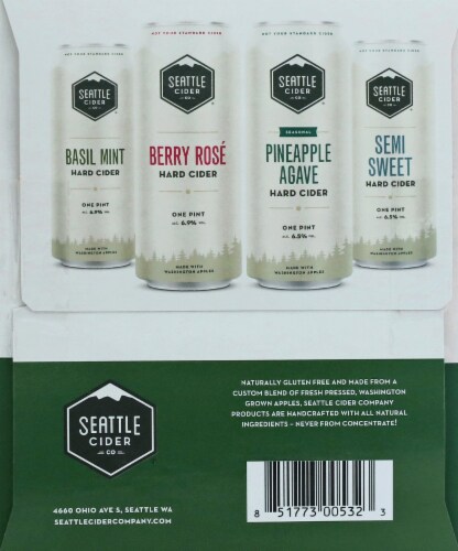 Seattle Cider® Hard Cider Variety Pack Perspective: left