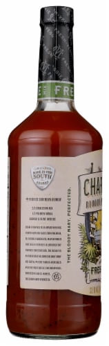 Charleston Mix Fresh & Veggie Bloody Mary Premixed Cocktail Perspective: left