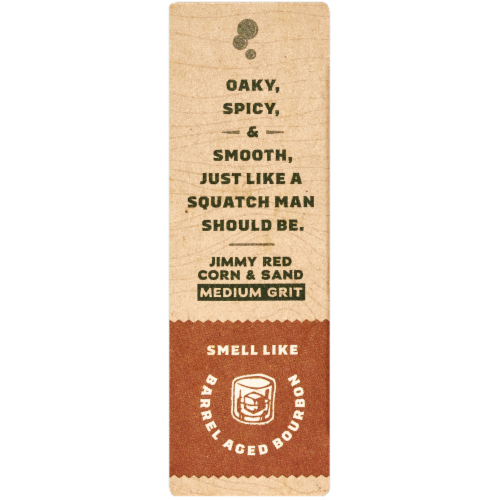Dr. Squatch® Wood Barrel Bourbon Natural Bar Soap Perspective: left