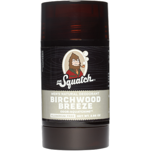 Dr. Squatch® Birchwood Breeze Men's Natural Deodorant Perspective: left