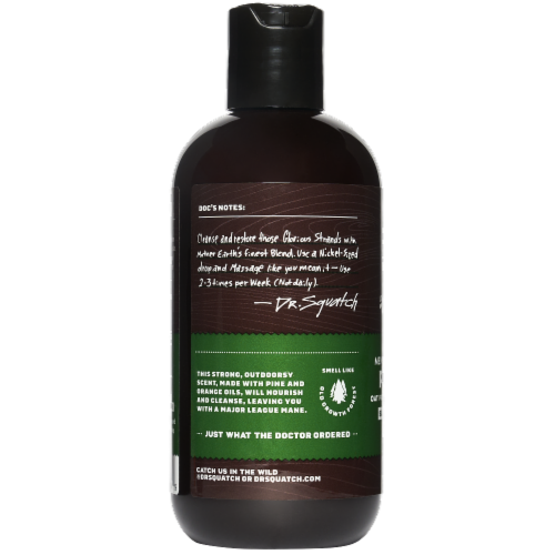 Dr. Squatch® Men's Natural Pine Tar Shampoo Perspective: left