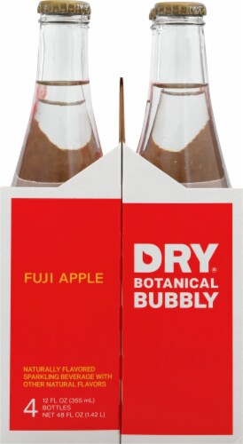 Dry Botanical Bubbly® Sparkling Fuji Apple Soda Bottles Perspective: left