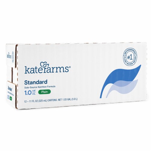 Kate Farms Standard 1.0 Oral Supplement Plain 11 oz. Carton 12 Ct Perspective: left