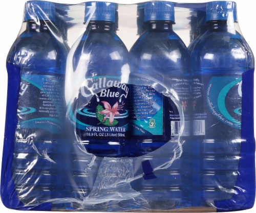 Callaway Blue Spring Bottled Water Perspective: left