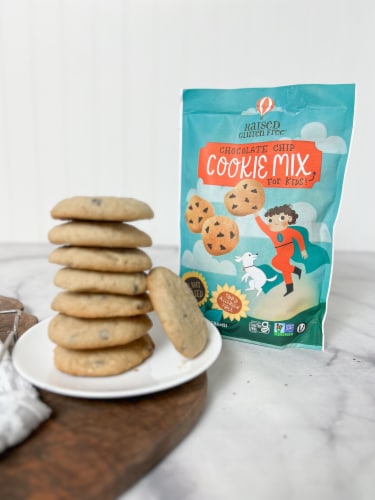 Raised Gluten Free Chocolate Chip Cookie Mix Perspective: left