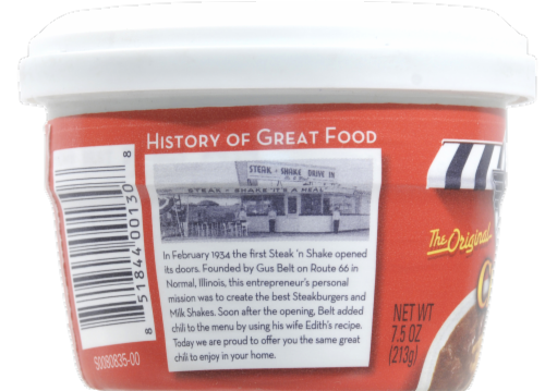 Steak 'n Shake Chili Perspective: left