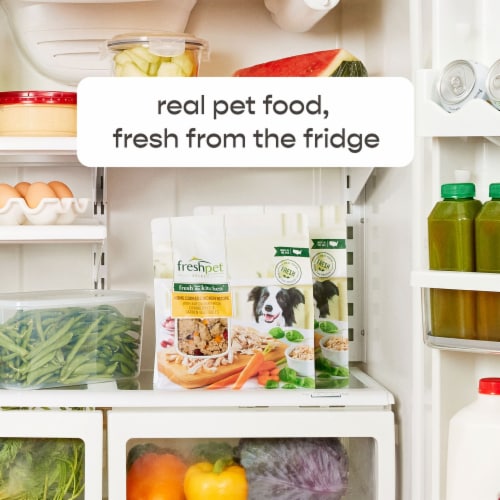 Freshpet® Slice & Serve Chunky Chicken & Turkey Recipe Dog Food Perspective: left